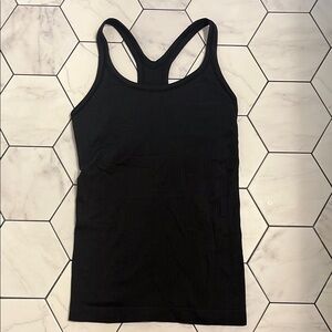 Black lululemon ebb to street tank